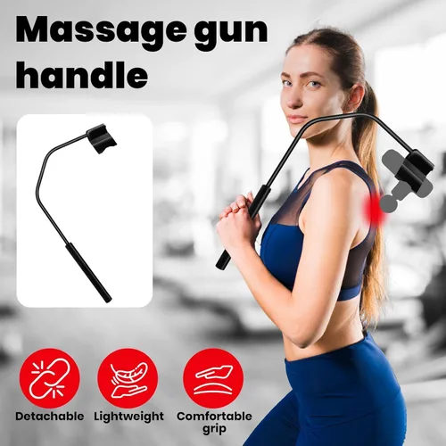 Vista 4 de Soporte para Pistola de Masaje para la Espalda, Compatible con la Mayoría de Pistolas de Masaje Súper Mini, para Áreas de Difícil Acceso