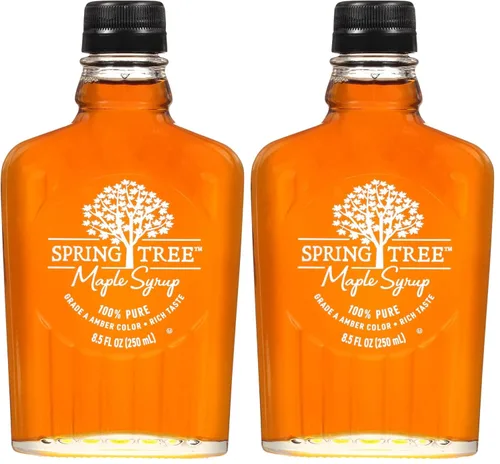 Vista 5 de Spring Tree Botella de jarabe de arce puro, 8.5 onzas líquidas