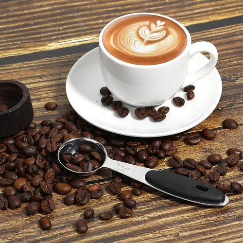 Vista 3 de Cucharas medidoras de acero inoxidable – 1/2 cucharada, 1/32 taza, cuchara pequeña para café, mango incluido