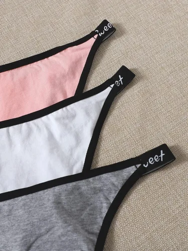 Vista 3 de MakeMeChic Paquete de 7 bragas con cinta para mujer, multipack