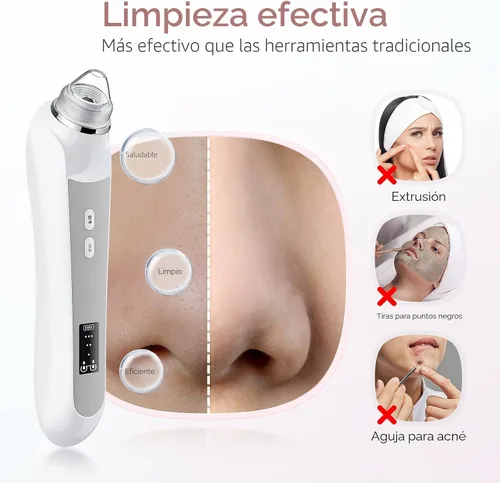 Vista 4 de Removedor de Puntos Negros al Vacío, Removedor de Cabezas Negras para la Cara con Cámara, Aspirador de Poros para Hombres y Mujeres, Herramientas