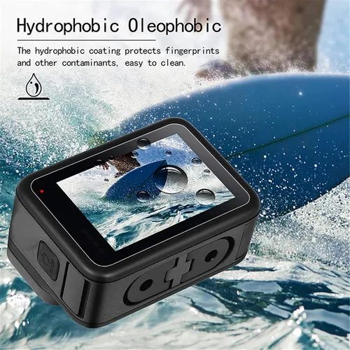 Vista 5 de [9 piezas] Protector de pantalla para GoPro Hero 12 11 10 9 negro, 9 piezas de vidrio templado protector de pantalla Len