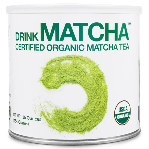 Vista 7 de Matcha DNA - Té verde matcha en polvo con certificación orgánica, lata de 8 onzas