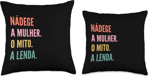 Vista 3 de Divertido diseño portugués de nombre - Almohada de tiro Nádege