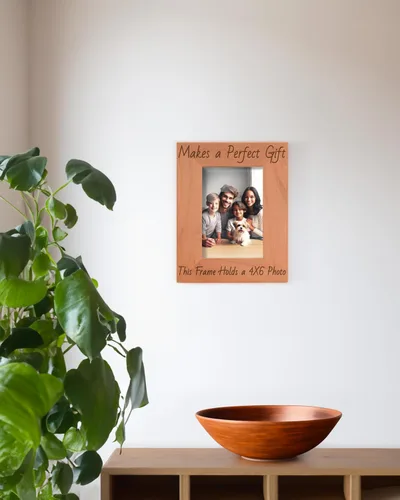 Vista 5 de Personalized Gifts Grandpa Gift Grandpa's Lil' Buddy Grandson - Marco de fotos de madera natural grabado de 4 x 6 pulgadas, diseño de paisaje
