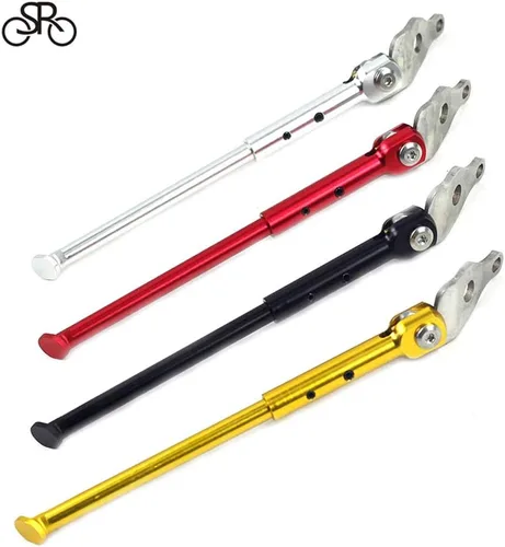 Vista 2 de Soporte de bicicleta de aleación 16 "349 Soporte de estacionamiento para bicicleta Brompton 3sixty Trifold eje trasero Kick Stand Side Standaard
