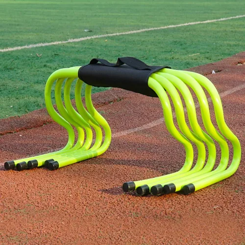 Vista 22 de YXXSDP Entrenamiento de velocidad de agilidad obstáculos para atletas, equipo de práctica deportiva portátil multicolor para entrenamiento