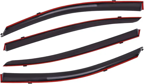Vista 4 de FINDAUTO Deflector de ventana lateral, protectores de lluvia, deflector de ventana lateral, 4 piezas, apto para 2013-2017 para Honda para Accord