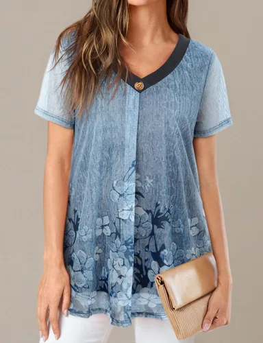 Vista 6 de SeSe Code Blusas plisadas de malla elástica para mujer, de manga corta, transpirables y fluidas