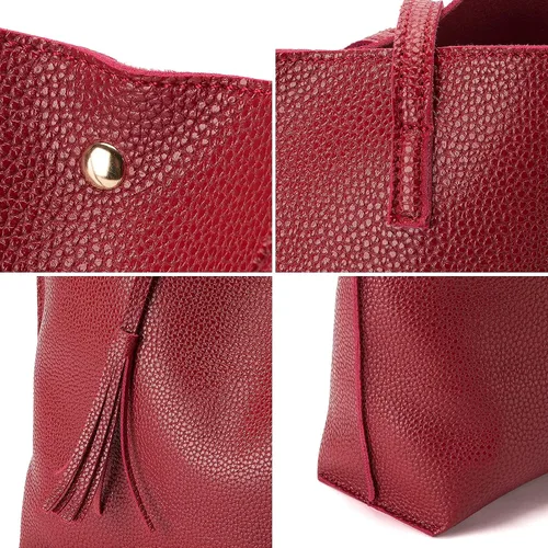 Vista 6 de Lieseh Womens Bohemian Tote Bag for Shoulder and Hand with Inner Pocket