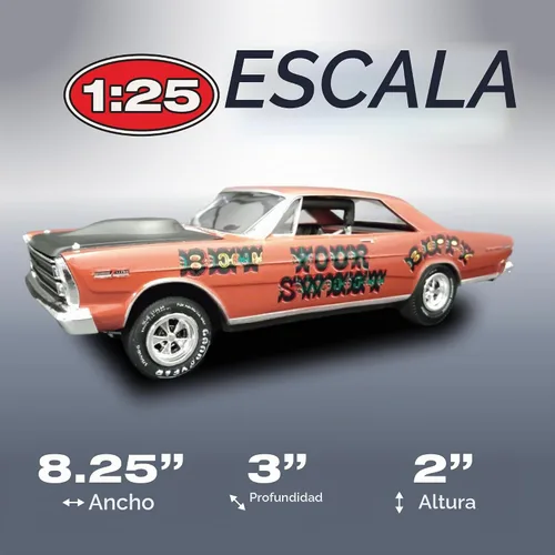 Vista 4 de AMT 1966 Ford Galaxie Sweet Bippy - Kit de modelo a escala 1:25