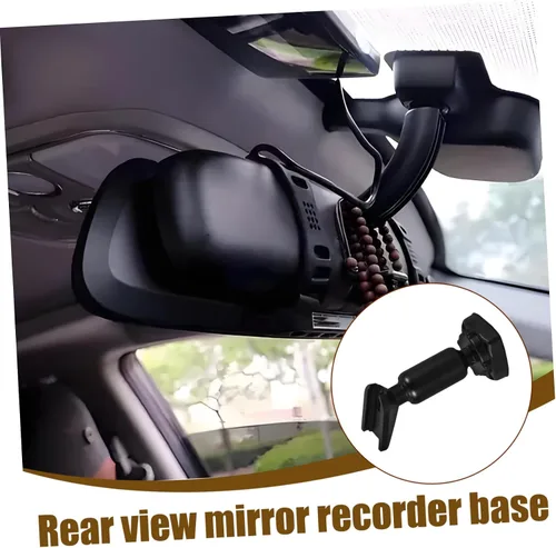 Vista 8 de PRETYZOOM Soporte de montaje en espejo retrovisor para cámara de salpicadero, accesorio interior ajustable del vehículo con base de consola central