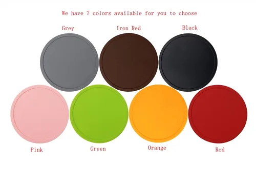 Vista 5 de ONLYKXY 3 posavasos de silicona de 3.93 pulgadas, posavasos redondos para bebidas, café, té (negro)