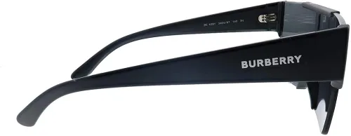 Vista 3 de BURBERRY BE 4291 346487 - Lentes de sol rectangulares de plástico negro mate Mate negro