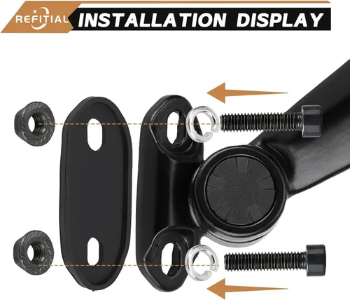 Vista 5 de Espejos retrovisores para motocicleta Ninja 300 400 500 ZX6R EX300 EX400 636 650 250R 300R ABS, espejos laterales ajustables y giratorios