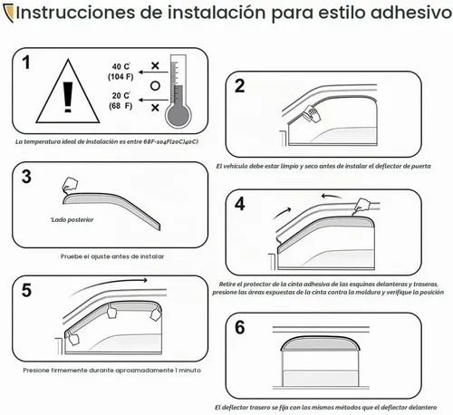 Vista 6 de Viseras laterales cromadas para ventana, deflector de ventilación de viento para Chevry Colorado/GMC Canyon Crew Cab 2004-2012, 4 piezas de montaje