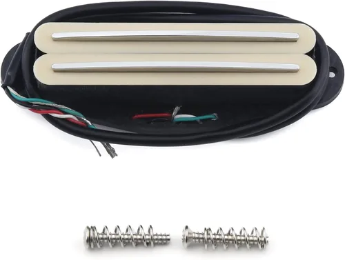 Vista 9 de FLEOR Pastilla de guitarra Humbucker de doble riel caliente con tamaño de bobina simple (12-13K), negra