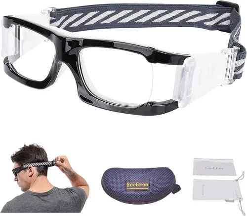 Vista 14 de SooGree Gafas protectoras de baloncesto y fútbol para hombres y mujeres