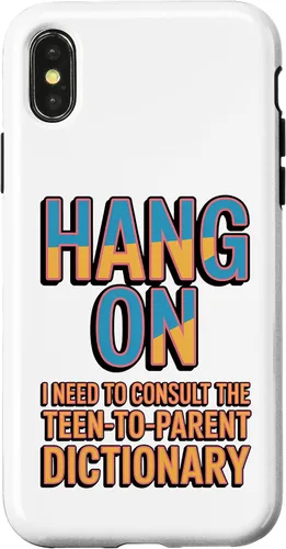 Vista 5 de Hang On I Need The Teen-to-Parent Dictionary Case for iPhone 17