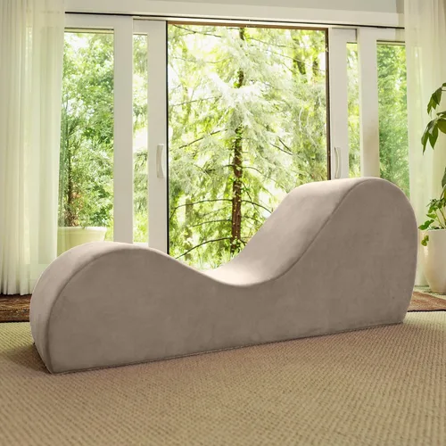Vista 10 de Avana Elegante tumbona para yoga, fabricada en los Estados Unidos, ideal para estiramiento, relajación, ejercicio y más, 60 pulgadas de profundidad