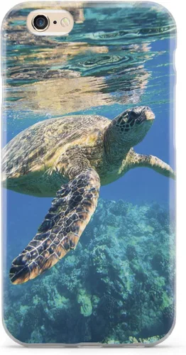 Vista 14 de Inspired Cases - Compatible con iPhone 8 Plus - Funda protectora con textura 3D para Apple iPhone 8 Plus - Tortuga marina submarina