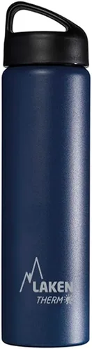 Vista 25 de Laken Thermo Classic - Botella de agua de acero inoxidable aislada al vacío de boca ancha Azul