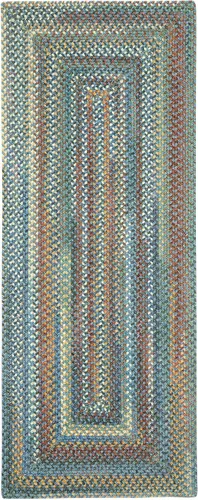 Vista 22 de Capel American Heritage Barn Blue Alfombra Trenzada de Cesta de 0' 12" Azul granero
