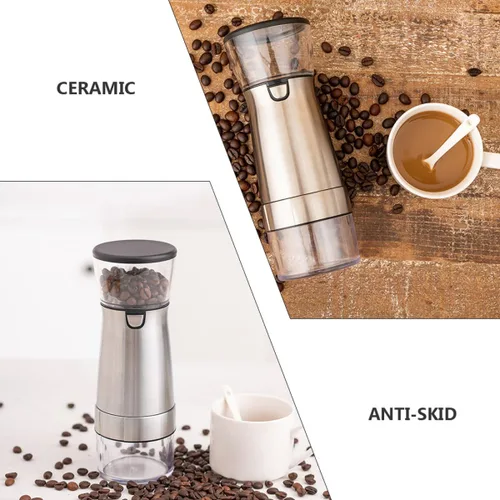 Vista 7 de USB Rechargeable Coffee Bean Grinder with Ceramic Core Stainless Steel