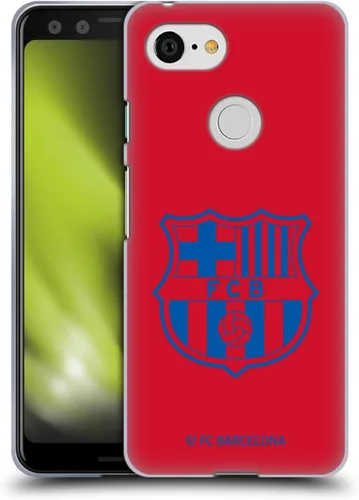 Vista 62 de Head Case Designs Funda de gel con licencia oficial del FC Barcelona Barca Crest Patterns [protección de grado militar] compatible con Google Pixel 3