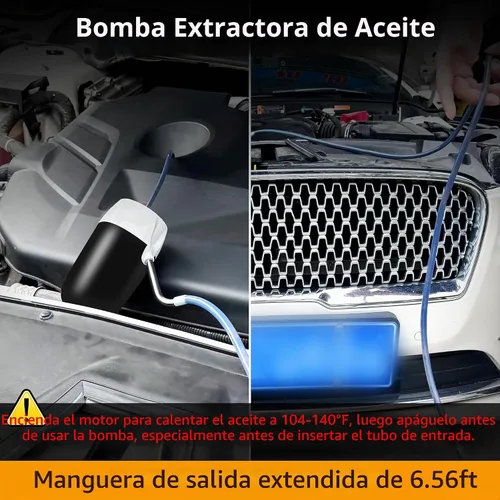 Vista 2 de Extractor de Bomba de Aceite, Bomba Eléctrica Mejorada de Cambio de Aceite Autoalimentada, No Necesita Ser Alimentada por el Automóvil, Bomba
