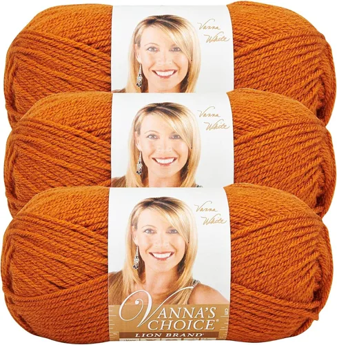 Vista 66 de Lion Brand Yarn (1 madeja) Hilo Vanna's Choice, mármol gris