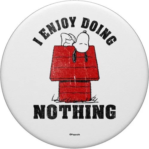 Vista 3 de Peanuts Snoopy I Enjoy Doing Nothing PopSockets intercambiable PopGrip