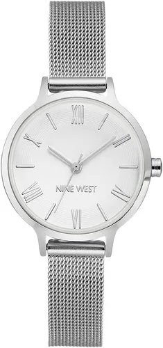 Vista 4 de Nine West - Reloj de brazalete de malla para mujer