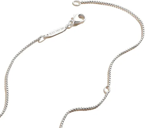 Vista 2 de Alex and ANI - Collar ajustable para mujer, colgante de luna, plata de ley, 15 a 18 pulgadas