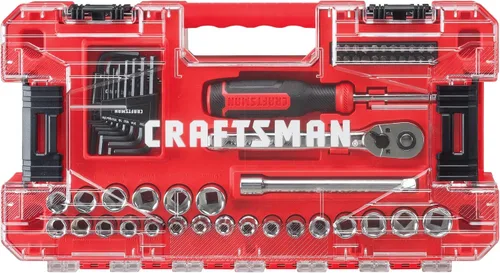 Vista 3 de CRAFTSMAN Juego de zócalos de accionamiento para mecánicos, 63 piezas (CMMT45063)