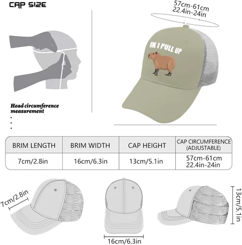 Vista 4 de Dad Hats Ok I Pull Up Baseball Caps, Vintage Dad Hats for Men