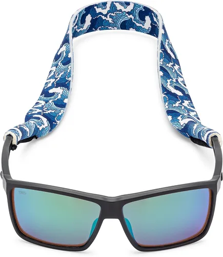 Vista 2 de Pilotfish Correa de neopreno para lentes de sol, retenedor de gafas de neopreno, cordón flotante seguro para lentes de sol con extremos