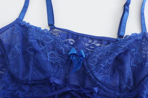 Vista 3 de Lingerie for Women Sexy Lace Teddy Bodysuit Nightie Set