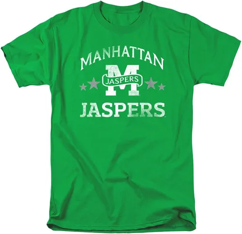 Vista 103 de Collegiate Distressed Mascot Unisex Adult T Shirt Collection 3 Universidad de Adelphi