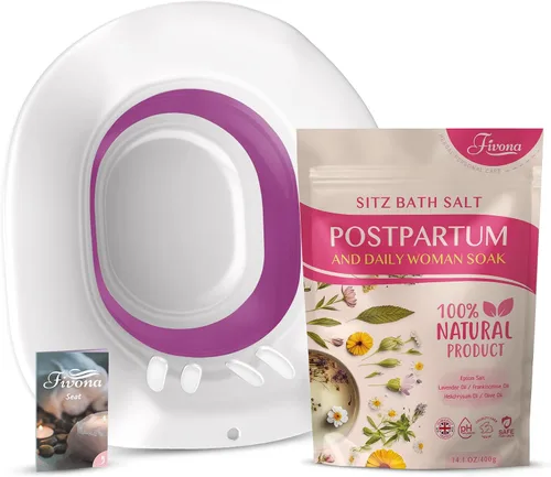 Vista 10 de Sal de baño posparto Care Sitz - Mezcla de sal de Epsom con aceites esenciales, tratamiento calmante para hemorroides, curación perineal después