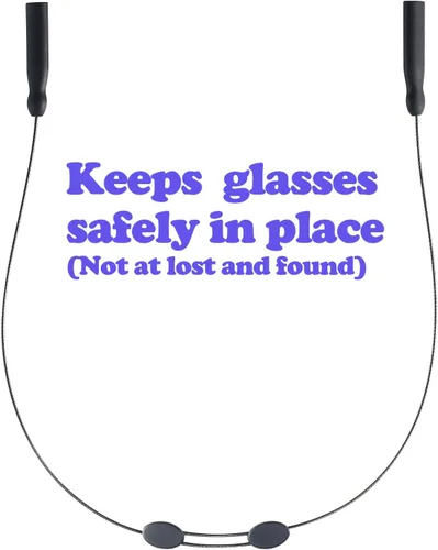 Vista 5 de Correa para lentes de sol, correa ajustable sin cola, lentes y correas de cable, soportes para lentes alrededor del cuello, cordón para hombres