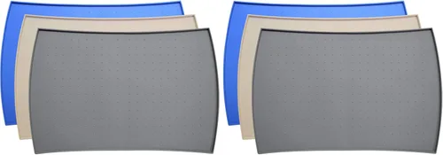 Vista 7 de Alfombrilla impermeable PetFusion para comedero de mascotas grande (24" x 16 ") Silicona de grado FDA, higiene superior, no tóxica, varios tamaños