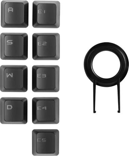 Vista 7 de EVGA - Teclado mecánico con interruptores de clic e iluminación RGB, para gamers, modelo Z20, 812-W1-20US-KR