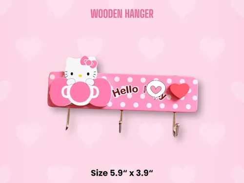 Vista 5 de KOZUKI Colgador de madera rosa con ganchos para el hogar, ropa, bolso (3 ganchos rosa)