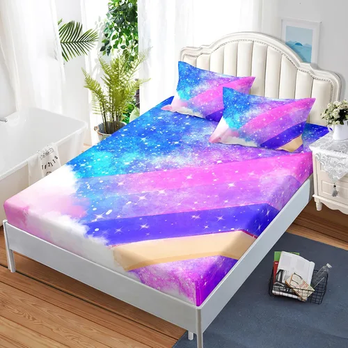 Vista 18 de Nttopship Sábanas y fundas de almohada florales bohemias, sábana bajera ajustable de microfibra suave, bolsillos profundos, decoración