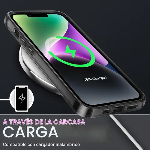 Vista 4 de JETech Funda para iPhone 14, antiamarilleo, color negro