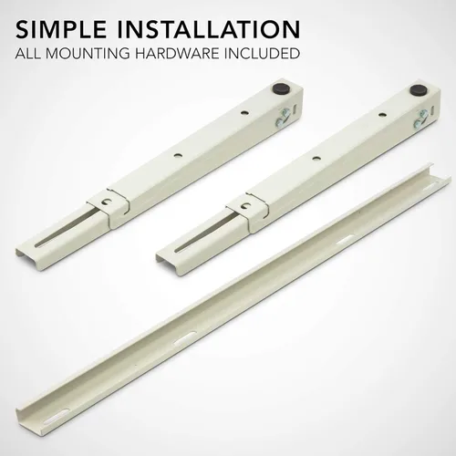 Vista 4 de Ivation Soporte de montaje de aire acondicionado dividido para exteriores, soporte universal de CA de montaje en pared resistente con hardware