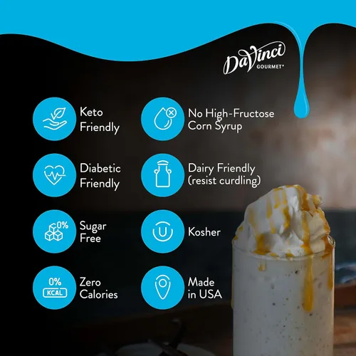 Vista 4 de DaVinci Gourmet Jarabe de almendras sin azúcar, 25.4 onzas líquidas (paquete de 1)