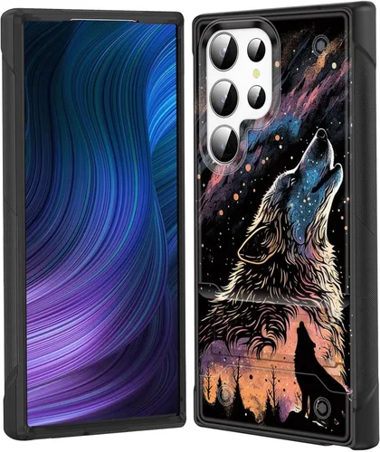Vista 12 de Funda para Galaxy S24 Plus con soporte, doble capa híbrida de policarbonato duro y silicona suave, resistente a prueba de golpes, funda protectora