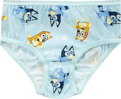 Vista 3 de Bluey Ropa interior para niñas, paquete de 5